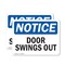 Signmission Door Swings Out, 10 in W x Rectangle, Plastic OS-2PACK-NS-P-710-L-11523 - alternate 1